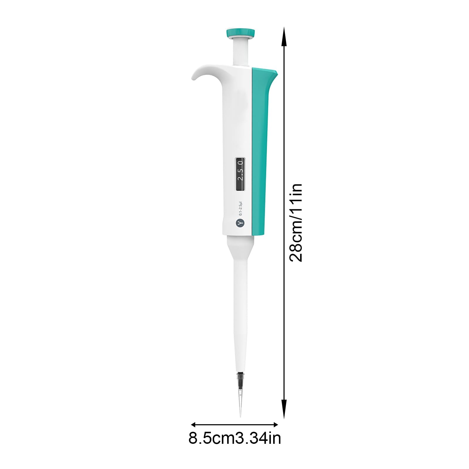 Pipeta de laboratorio Pipeta manual ajustable de un canal para experimentos científicos y laboratorios de biología y química para transferencia de líquidos