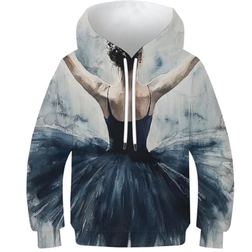 Sweat à capuche imprimé résistant et confortable pour enfant 9-11 ans