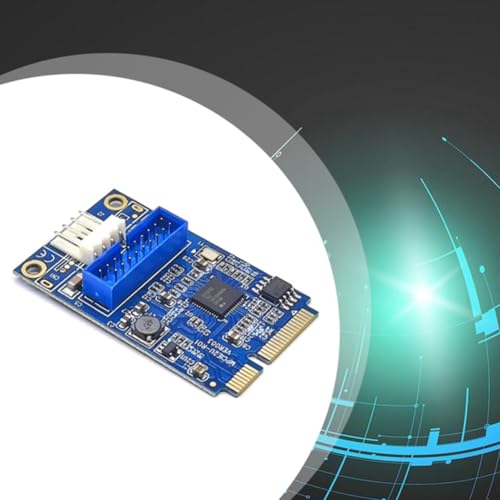 Tarjeta de expansión Mini PCIE a 19 pines USB 3.0 interna para Windows 10 de 5 Gbps 5