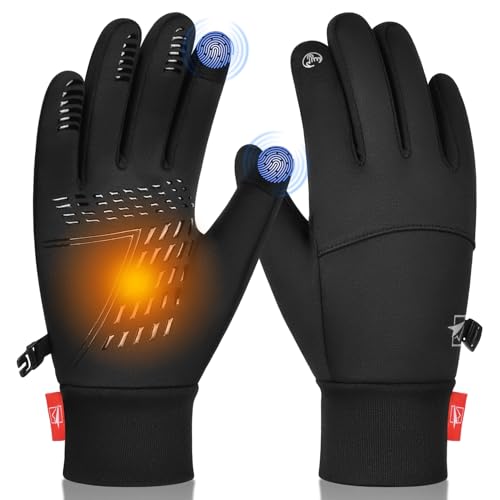 Cevapro Winter Gloves for Women Men, Anti-Slip Thermal Gloves with Touchscreen Fingers for Running Hiking Cycling Driving