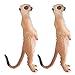 RiToEasysports 2Pcs Meerkat Model, Plastic Lifelike Cute High Stimulation Standing Animal Cognitive Figures Model Toys