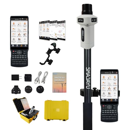 Image of SMA25R Net GNSS RTK Survey System Handheld High Precision Positioning Receiver with Collector, CORS Connection, 10cm Accuracy by PPP, Tilt Compensation, for Land Surveying, Construction