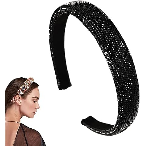Traziewell Black Crystal Headband for Women Cover