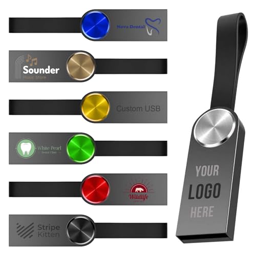 Sécurisez vos fichiers de bureau avec le lot de 5 clés USB 2.0 en métal personnalisées 1 Go