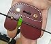 Windfulogo Cow Leather Archery Finger Tab Long Bow Hand Protector for Right Hand Coffee
