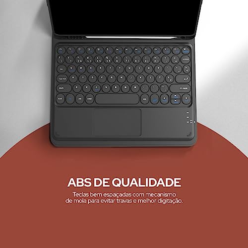 WB Capa com Teclado e trackpad para iPad 10ª Geração 10.9