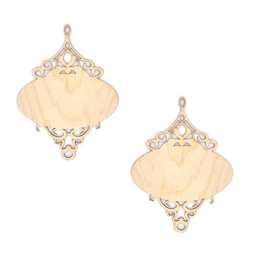 Zita´s Creative Holzplatte oval 15x20cm 2-er Set - Orient. Bilderrahmen, DIY Rahmen, Vintage Rahmen