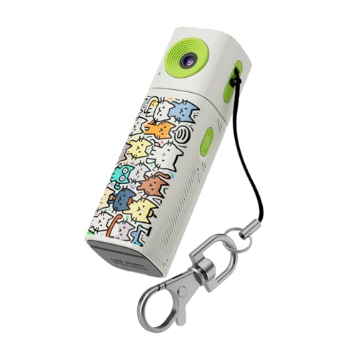 Caméra d'action numérique 2K blanche ultra compacte avec clé USB intégrée