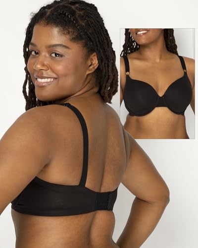 Image of Fruit of the Loom Women's Smooth Cotton T-Shirt Bra - Ultra-Soft, Flexible, and Invisible Under Tees