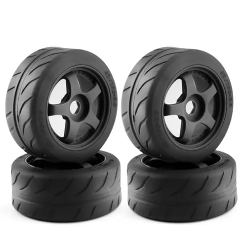 RC�J�[�p�^�C�� For Arrma For Infraction For Limitless For Felony 1/7 4pcs �A5�X�|�[�N�A100x42mm�^�C���A17mm�z�C�[���Z�pRC�J�[�A�b�v�O���[�h�p�[�c�����p(Black)