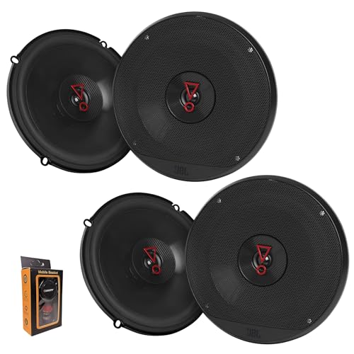 JBL 4X Stage 3627 6.5" 2-Way Car Audio Speakers – 270W Max Power Combined (135W Pair) - Black