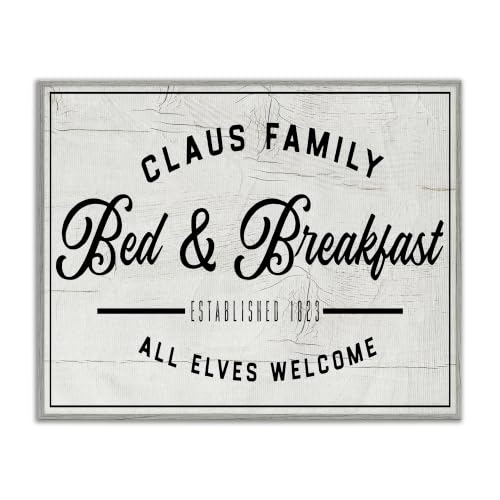 'Claus Family Bed & Breakfast Charming'| Framed Giclee Art