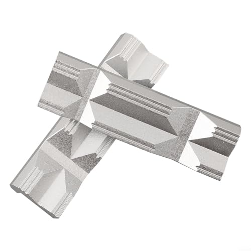 babominimer Juego de mordazas de tornillo de fresado CNC tipo V, mandíbulas suaves magnéticas de aleación de aluminio con 4 imanes para protección de sujeción de trabajo de banco de 4 a 8 pulgadas (4