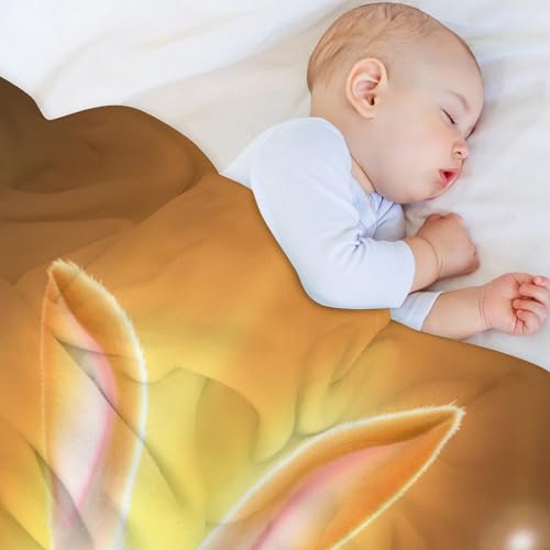 Couverture lapin impression 3D flannel : le cadeau idéal pour lit d'enfant et déco canapé