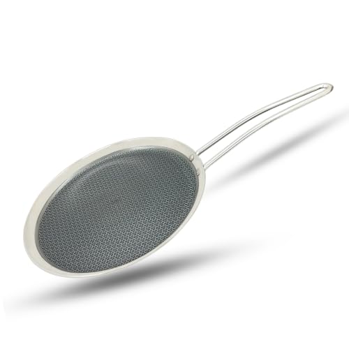 Image of Thermador Triply Honeycomb Mesh Dosa Tawa -30 cm | Induction & Gas Compatible | Stainless Steel Triply Cookware | Crispy dosa tawa (30)