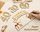 Giftota 50 Geburtstag Geschenk Mann Frau, 50. Geburtstag Geldgeschenk aus Holz, 50 Geburtstag Holzdeko