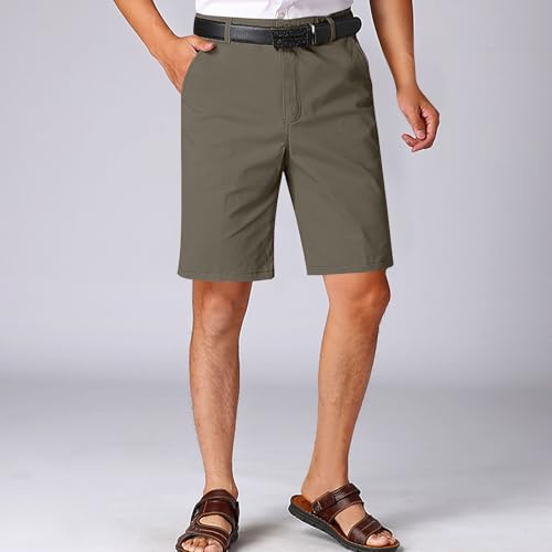 Mens Cargo Shorts Plus Size Summer Casual Cotton Twill Shorts with Pockets Chino Shorts Leisure Golf Shorts2
