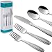 Radley & Stowe 20-Piece Flatware Solid Stainless Steel Silverware Set (Designer Grade with Matte Finish Handle), 4 Table Settings