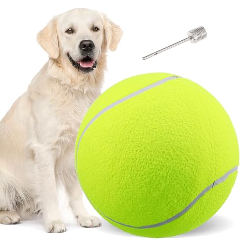VILLFUL Großer Tennisball Für Haustiere Strapazierfähiges Nylon-Spielzeug Für Hunde Und Katzen Für Outdoor-aktivitäten Und Strandspaß