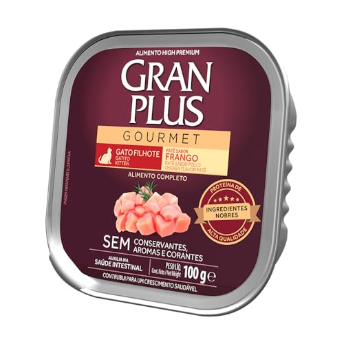 Ração Úmida GranPlus Gatos Filhotes Patê Gourmet Frango