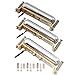 Artec Alnico 5 Guitar Lipstick Pickups Single Coil Neck Middle Bridge Pickups Set for Strat Style Electric Guitar, Chrome