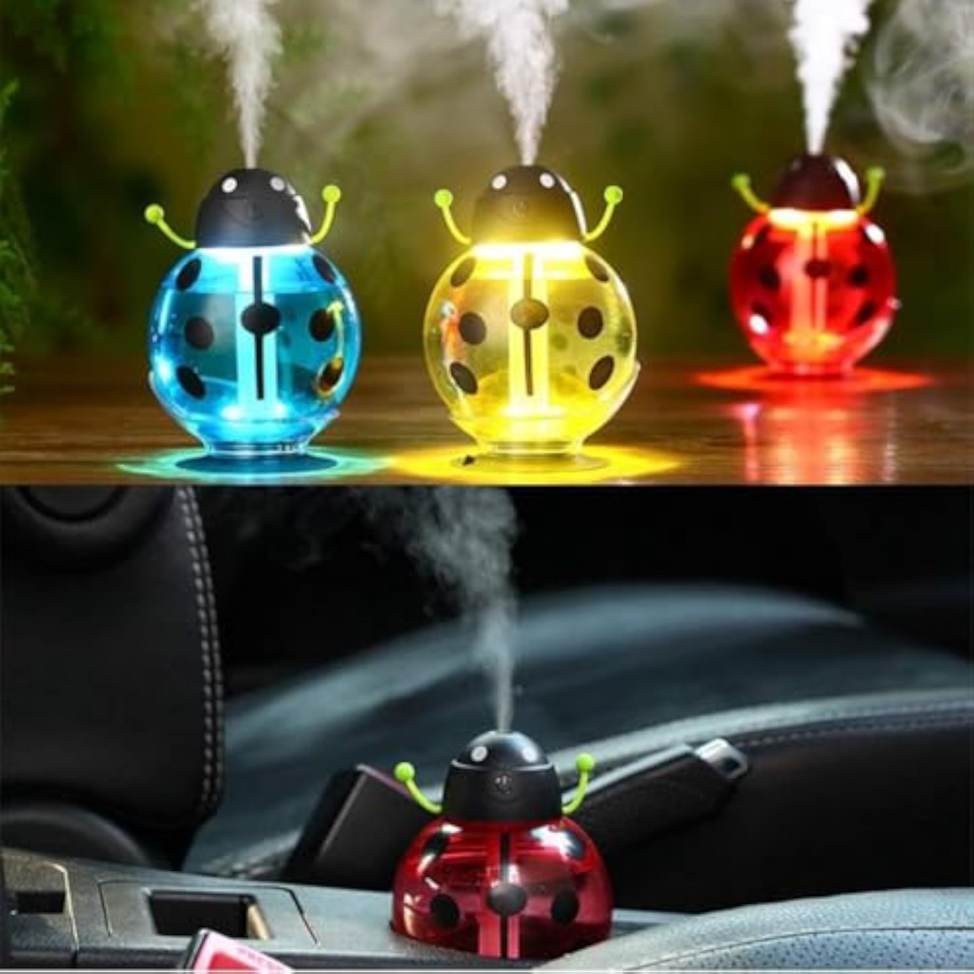 Mini Beetle Shape USB Humidifier & Aroma Diffuser