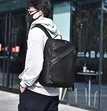 Hjkiopc Lightweight Waterproof Backpack, Large Capacity Backpack,Minimalist Computer Bag,School Bag,Casual Daypacks for Work,School,Travel (Black) - Image 3