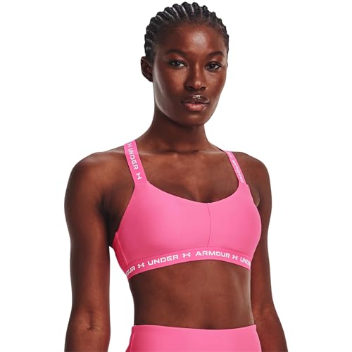 Image of Under Armour Womens Crossback Low Impact Sports Bra Bright Pink XS