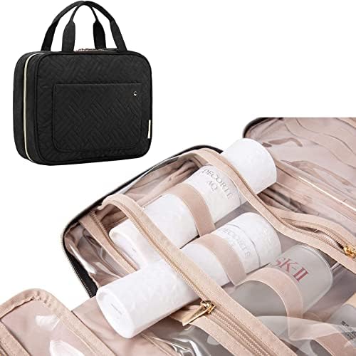 Macl Toiletry Bag for Women, Large Hanging Travel Toiletry Bags Organizer Waterproof Cosmetic Bag Container Makeup Bags Essentials for Full Sized Toiletries, Makeup Brushes, Travel Accessories (LakeBlue) 5 Macl Toiletry Bag for Women, Large Hanging Travel Toiletry Bags Organizer Waterproof Cosmetic Bag Container Makeup Bags Essentials for Full Sized Toiletries, Makeup Brushes, Travel Accessories (LakeBlue)