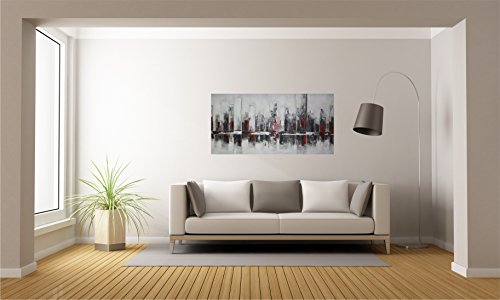 Mendola Art Handgeschilderd schilderij, bont, 60 x 120 cm - Image 3