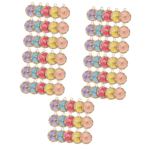 Breloque pour filles ronde et étoile Uonlytech avec anneau de suspension pour montage DIY