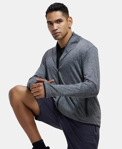 Image of Jockey SP17 Men's Soft Touch Microfiber Elastane Stretch Thumbhole Jacket with Stay Dry Treatment