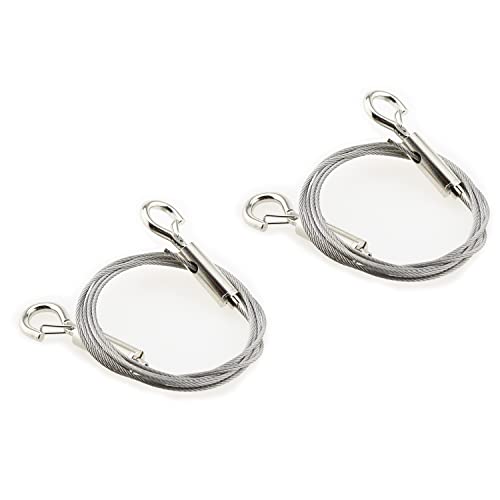 Image of 2PCS Adjustable Picture Hanging Wire Mirror Frame Kit Heavy Duty Stainless Steel Wire Rope for Hanging Hardware, Light Lamp, Billboards, Mirror,Basket Flowerpot Hold Up to 20Kg,1.5m /5ft Lengh