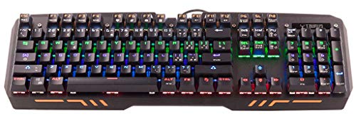 X03 Tastiera da Gaming, Meccanica, Switch Blu, Retroilluminazione, Nero - Tastiera gaming - Immagine 1