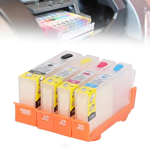 Nachfüll-Tintenpatrone, 4 Stück, Drucker-Tintenpatrone, Schwarz, Blau, Magenta, Gelb, 4 Farben, Permanenter Chip-Ersatz, Nachfüllung für Officejet, Nachfüll-Sets (903)