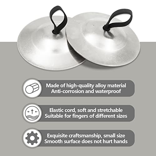Snomel 4Pcs Finger Cymbals 5.3Cm/2.1In thumb #3