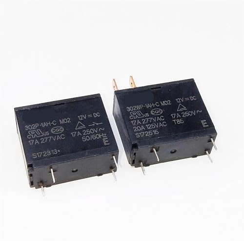 Relais 302WP-1AH-C 12VDC à haute capacité 17A pour commutation de puissance stable