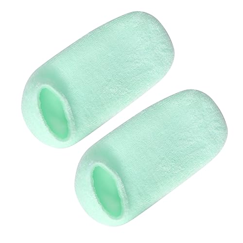 Beaupretty 2 Pairs Foot Lotion Socks Heel Repair Socks Foot Spa Socks Anti-Crack Socks Honey Brows Footcare Socks Wall Mounted Wig Stand Hard Feet Socks (Green) Diffuser Gel Moisturizing - Image 4