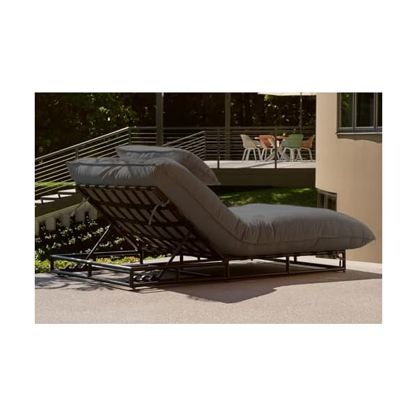 Hartman Emma Loungebett Grau/Schwarz