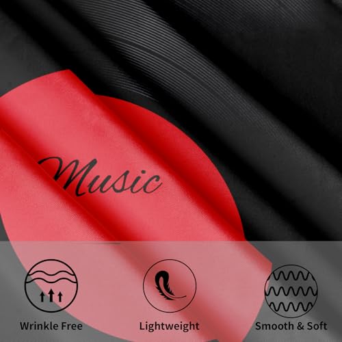 aportt Vinyl Record Tablecloth Round 60 Inch Music Disk Modern Classic Table Cloths Circle Table Cover Washable Wipeable Polyester Tabletop for Dining Kitchen Picnic Party Decor by aportt - Image 7