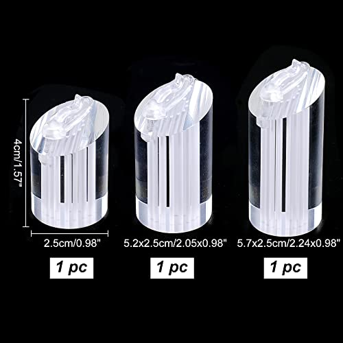 Support bague transparent en acrylique stable pour rangement bijoux - 7