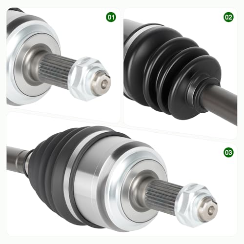 Pair (2) Front CV Axle Shaft Assembly Fit for Honda Civic 1.8L L4 (Automatic Transmission Only) 2006-2013, Civic 1.8L 2014-2015 Only Fit Natural Gas Submodel, Sedan, Automatic Transmission only by Youxmoto - Image 8