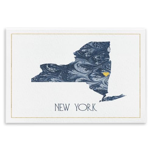 New York Minimal Marble, 13 x 19 Inch Mounted Print on Wall Plaque