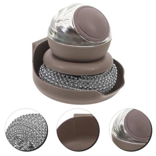 IMIKEYA Lavador De Pratos De Metal Esfregão De Lã De Aço Lavadores De Pratos De Cozinha Com Alça Esc