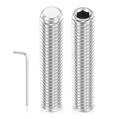 Kozelo 100pcs vis à écrou hexagonal plat M3-0.5x16mm acier inoxydable 18-8