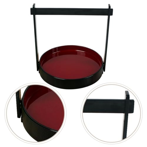 Bandeja para sushi multipropósito de plástico rojo miniatura 5