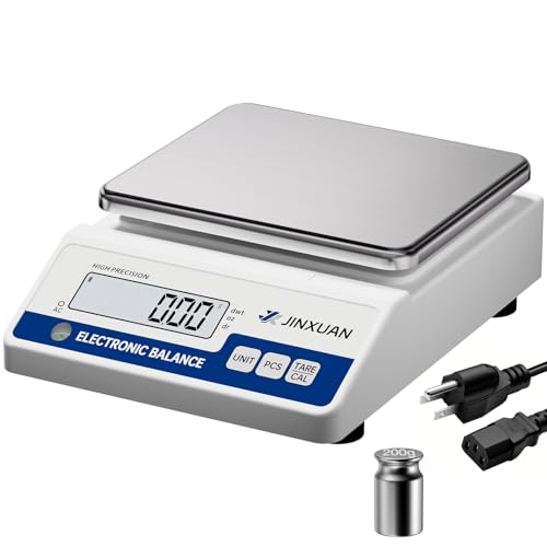 Image of Lab Scale Gram Scale 0.01g Accuracy 1000 Gram Digital Scale Scientific Analytical Balance Scale Precision Scale for Jewelry Diamond Gold Chemistry Powder Kitchen, With 200g Weights Backlit LCD