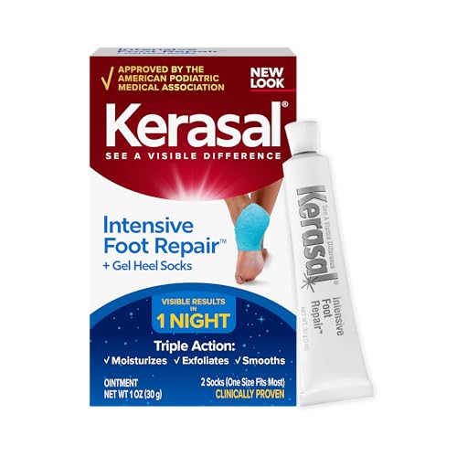 Kerasal Intensive Foot Repair Cream with Lactic Acid, Lavender, & Eucalyptus, 4 oz