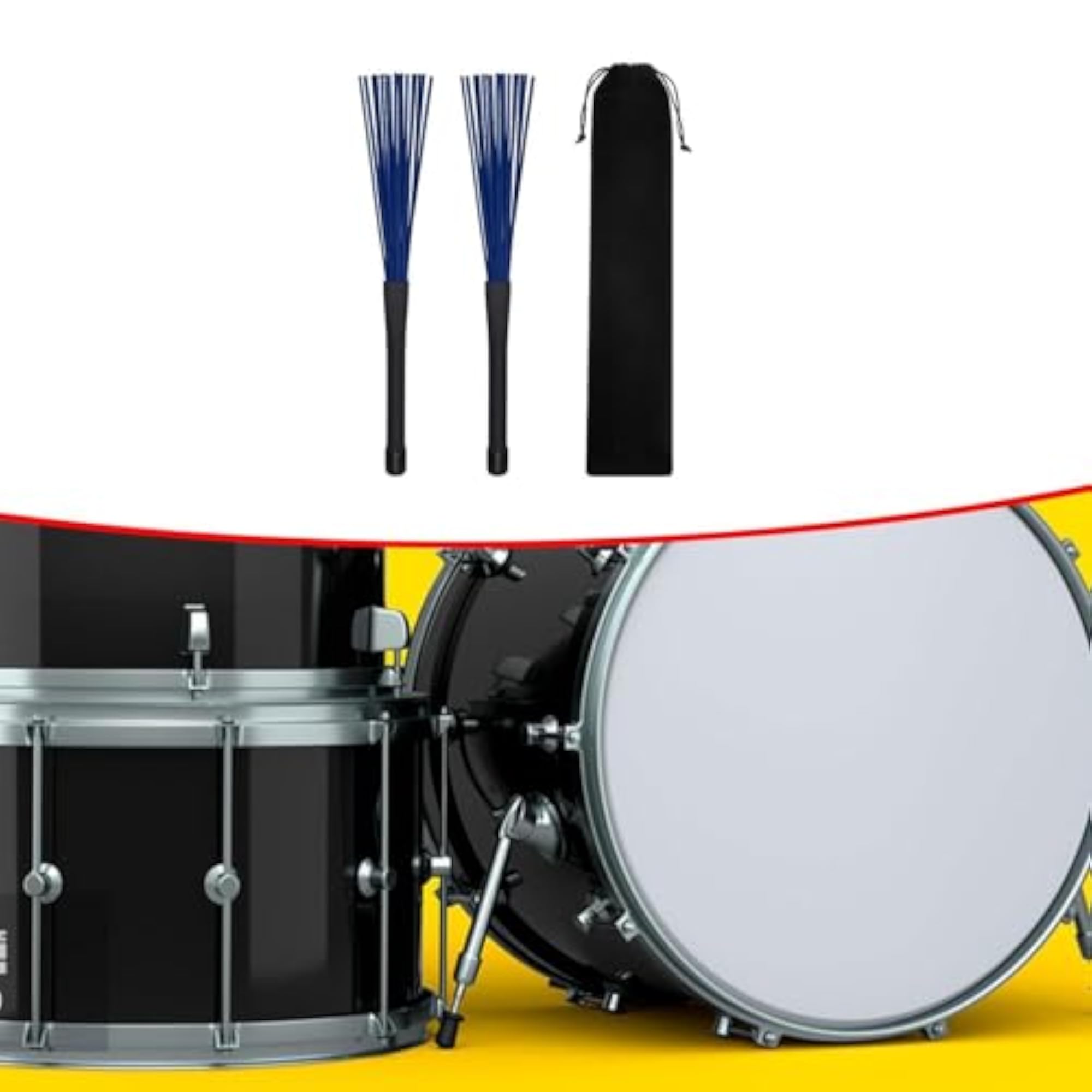 Drum Brushes Nylon Wire Brushes, Percussion Instrument Accessories