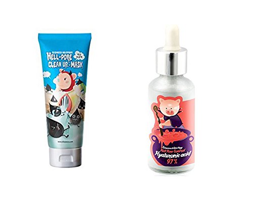Elizavecca Hell Pore Nose Pack and Hyaluronic Serum (2Pcs Set)